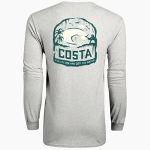 Costa Del Mar Sunworn Grey Long Sleeve T-Shirt Mens XL Coastal Tee